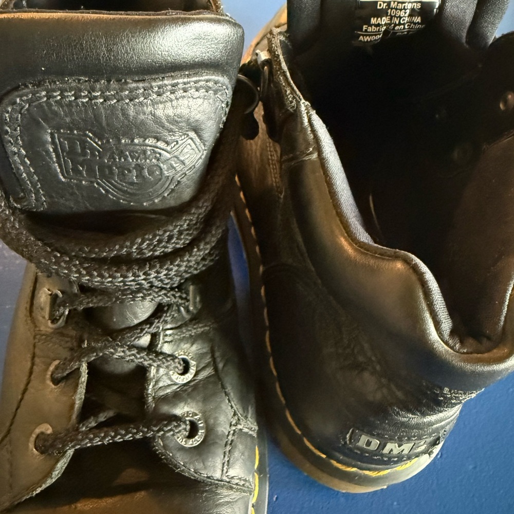Dr. Martens Black Leather Boots - Picture 5 of 16